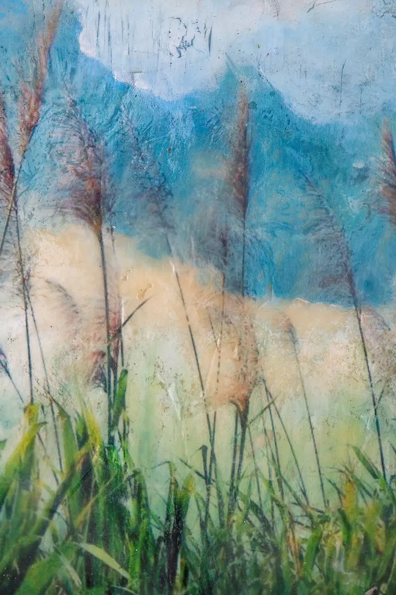 L'encaustique sur bois. "Fleurs de canne" – Image 3