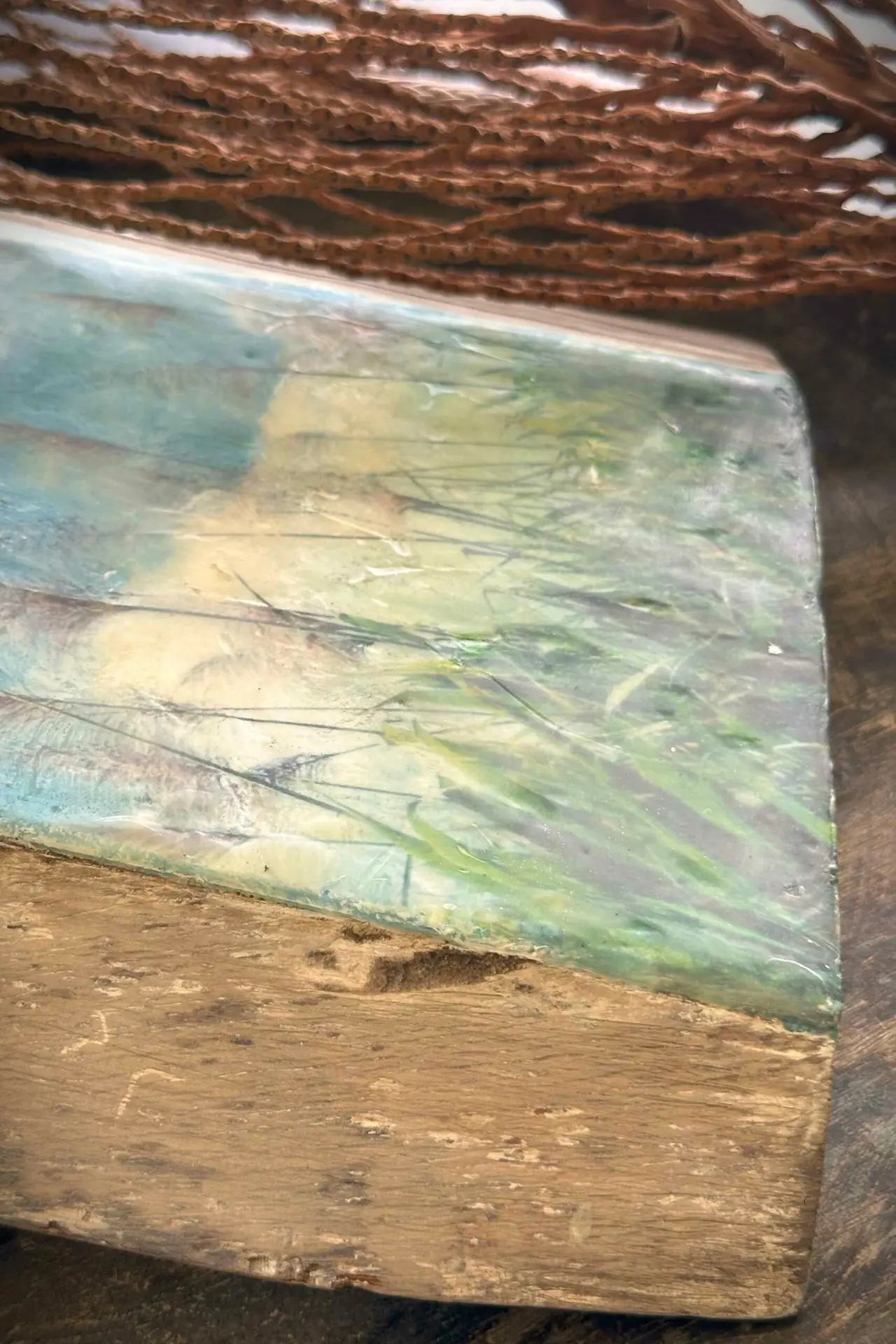 L'encaustique sur bois. "Fleurs de canne" – Image 6