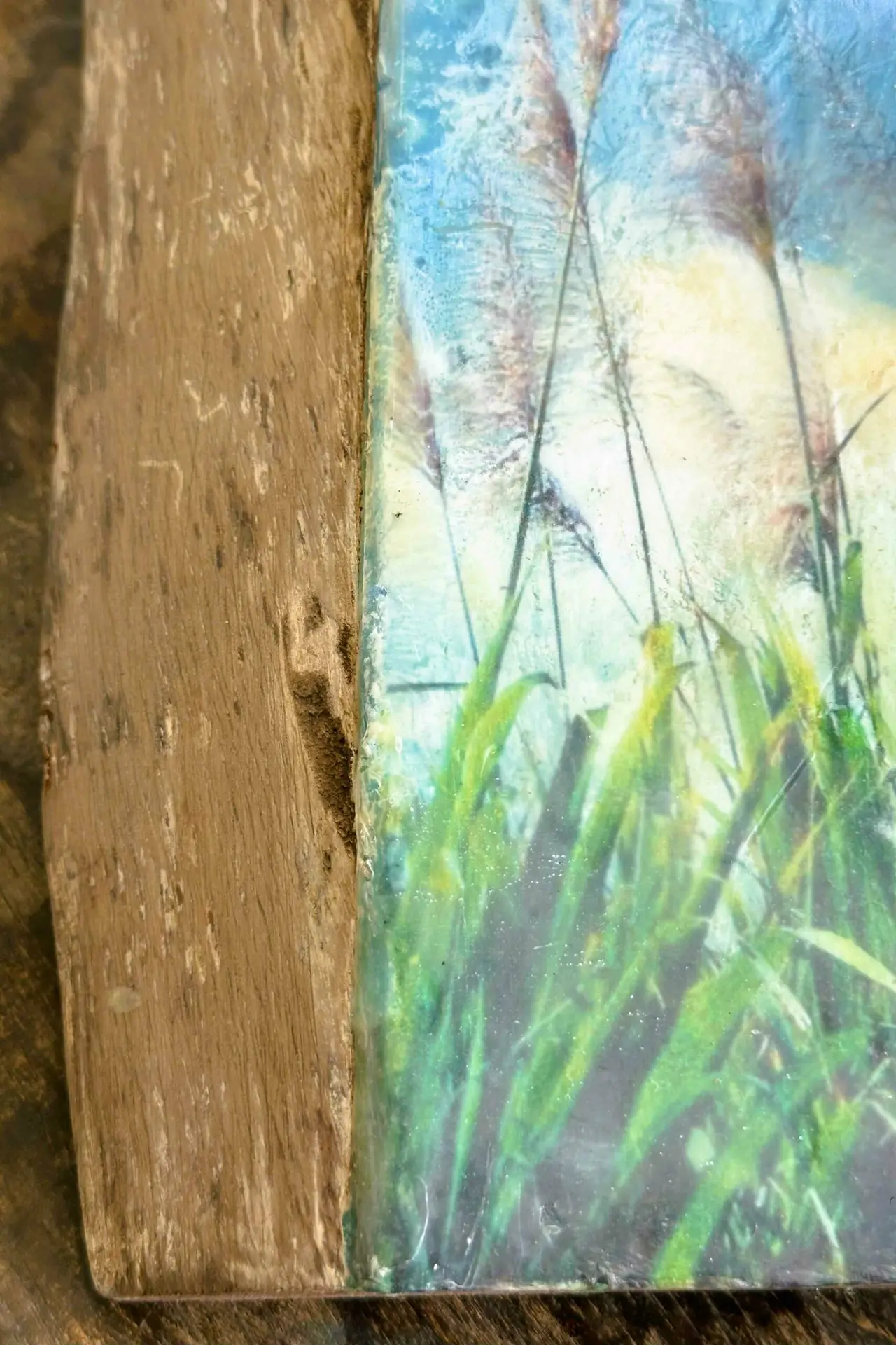 L'encaustique sur bois. "Fleurs de canne" – Image 5
