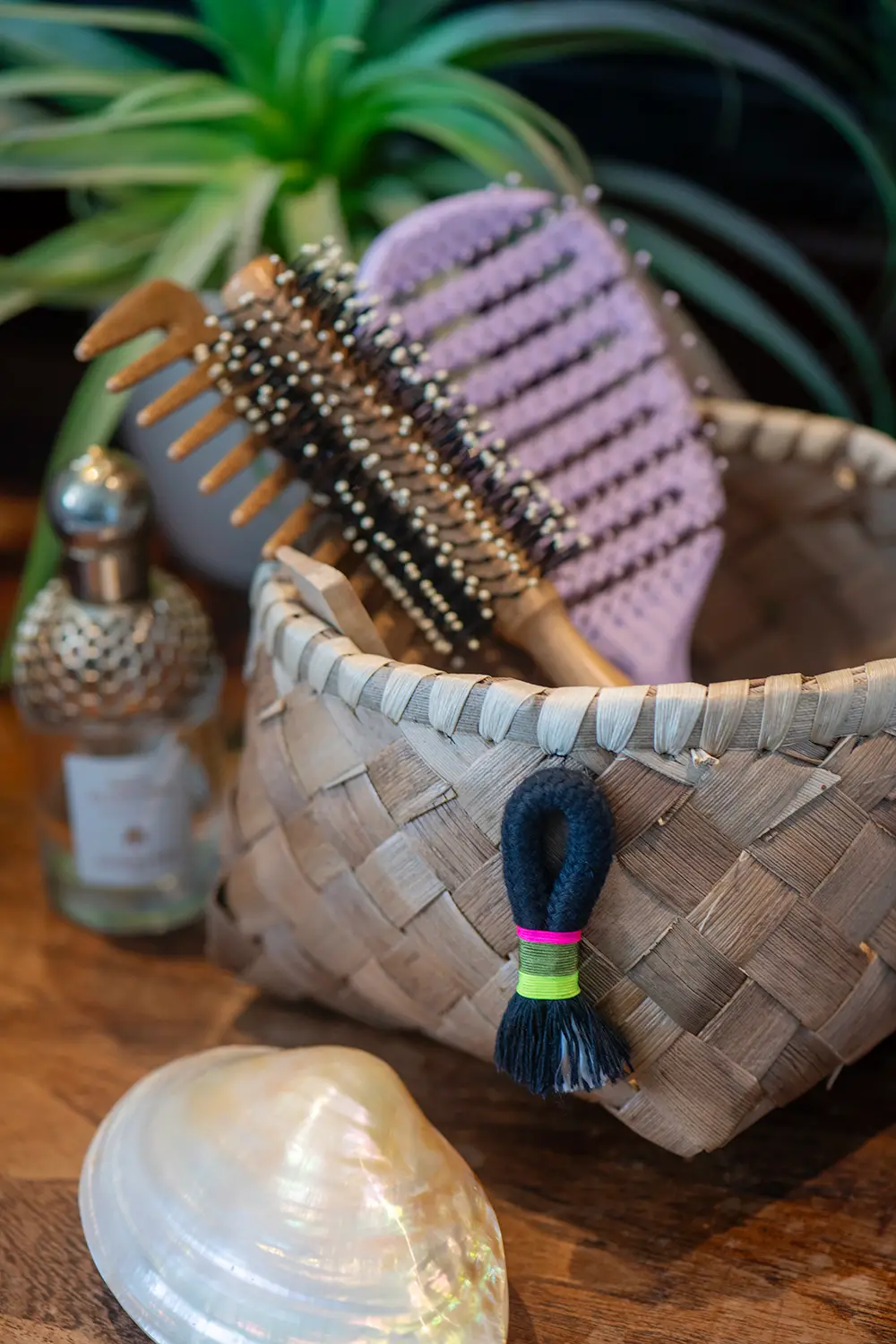 Le vacoa tressé. Le panier pompon – Image 3