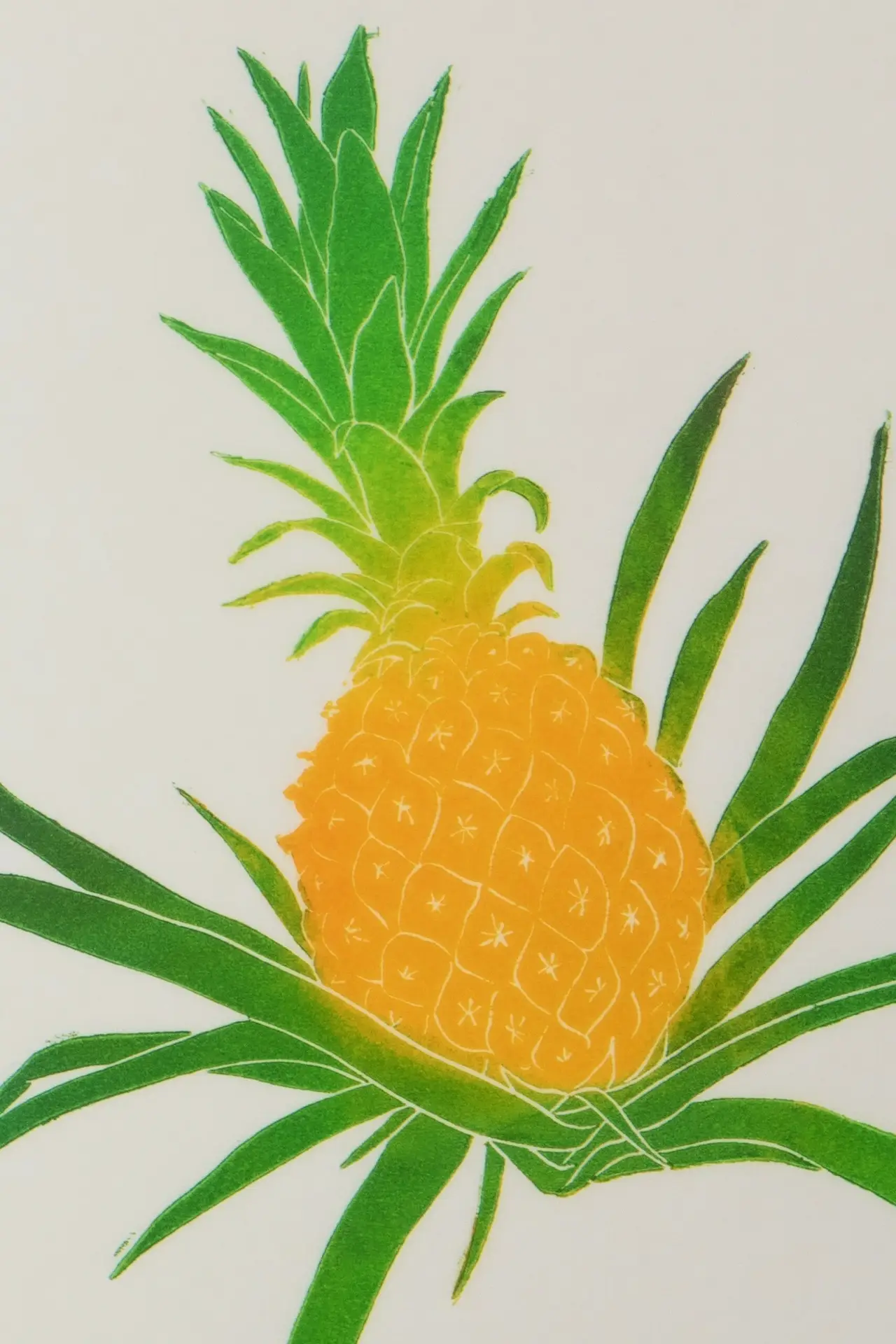 La linogravure. L'estampe "Ananas la kour" – Image 3